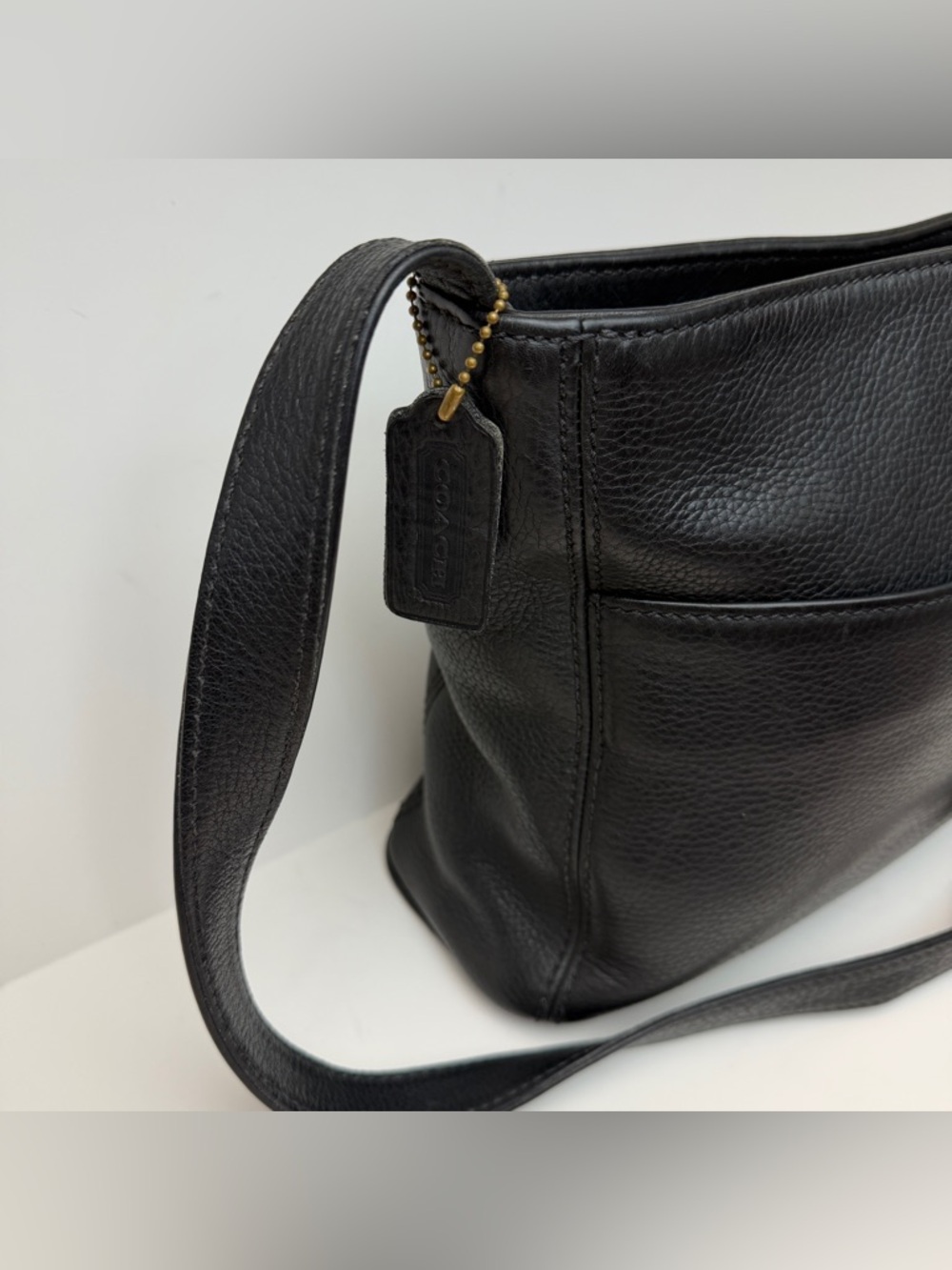 Vintage 90s Coach Sonoma Leather Shoulder Bag - Picture 4 of 12